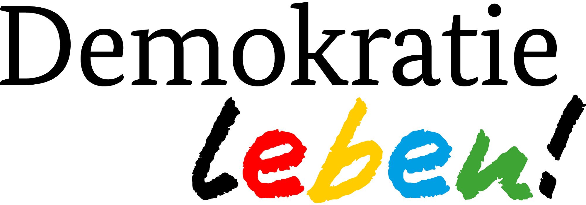 Logo-Schriftzug Demokratie leben!