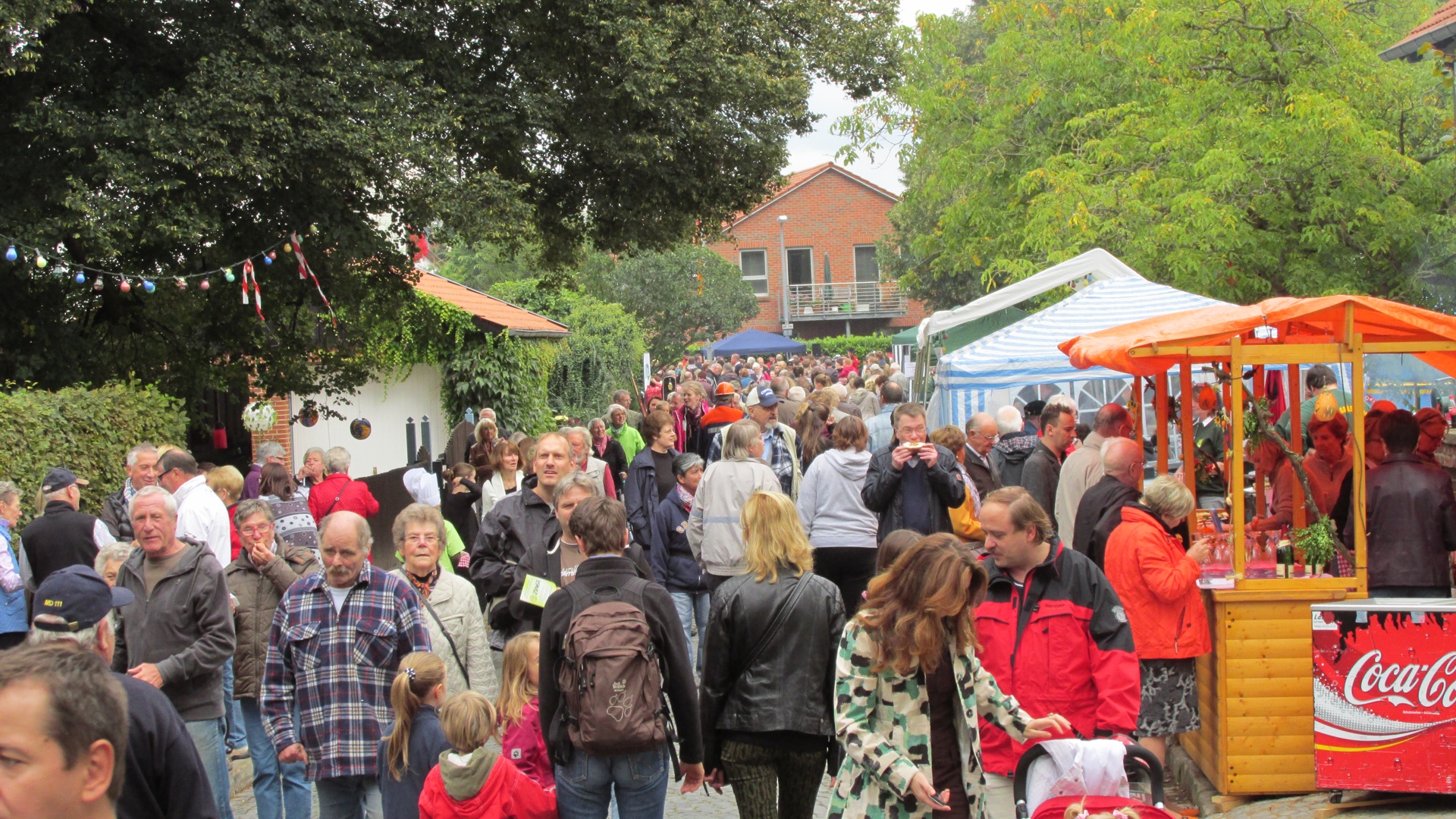 Blick über das Brunnenfest