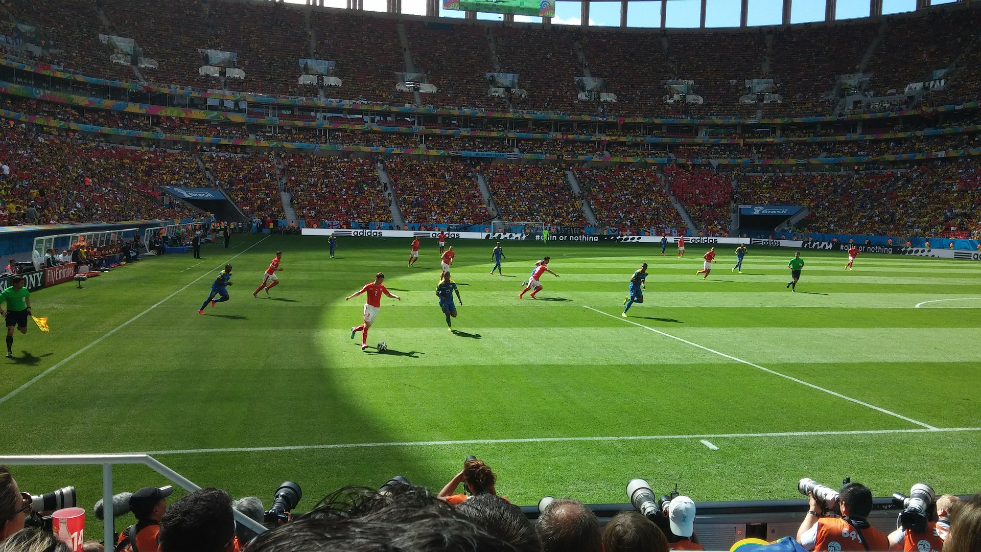 Screenshot von einem Computer-Fussballspiel