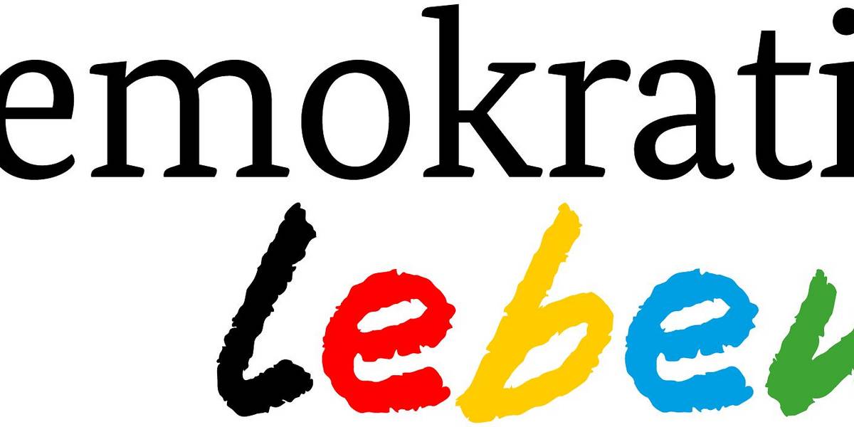 Logo-Schriftzug Demokratie leben!