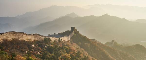 Die chinische Mauer mit Landschaft